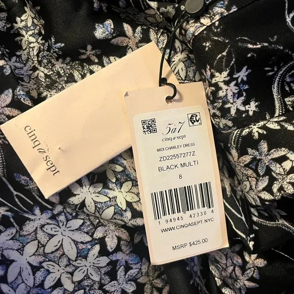 CINQ À SEPT - CHARLEY FLORAL PRINT BELTED SHIRTDRESS